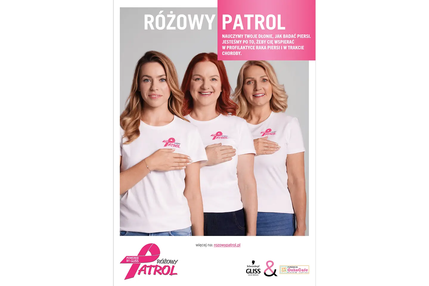 Wyjątkowy projekt edukacyjny „Różowy Patrol” – marka Gliss wspiera nową odsłonę programu profilaktyki raka piersi Fundacji OnkoCafe-Razem Lepiej