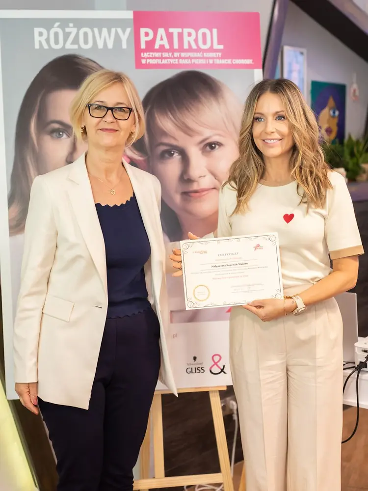 Małgorzata Rozenek-Majdan i Aleksandra Gawlas-Wilińska w gronie certyfikowanych ambasadorek inicjatywy „Różowy Patrol powered by Gliss”